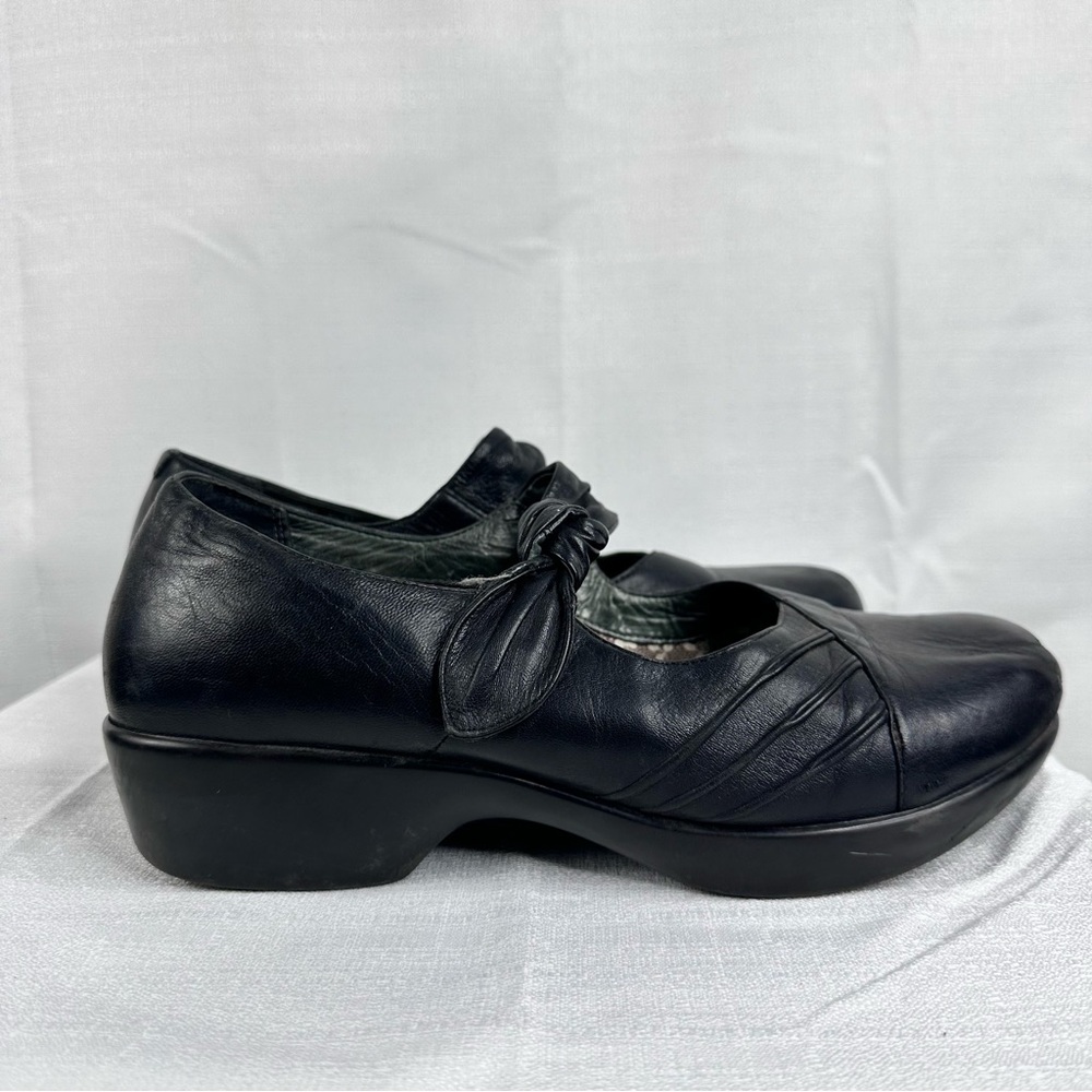 Dankso Ainsley mary jane clogs black nappa leather minimalist office career twee